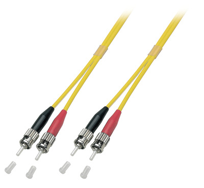 Duplex Patchkabel ST-ST OS2 G652D -- 7,5m LSZH 3mm gelb von EFB ELEKTRONIK