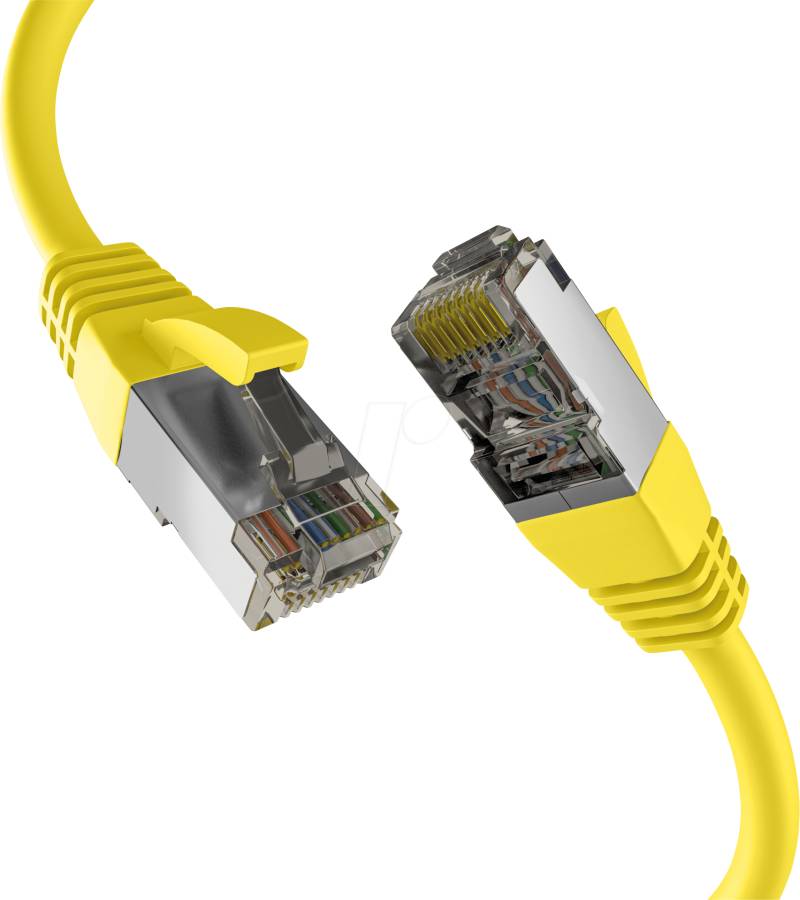EFB EC020200251 - Patchkabel, Cat.8.1, S/FTP PiMF, 2000 MHz, 7,5 m, gelb von EFB-ELEKTRONIK