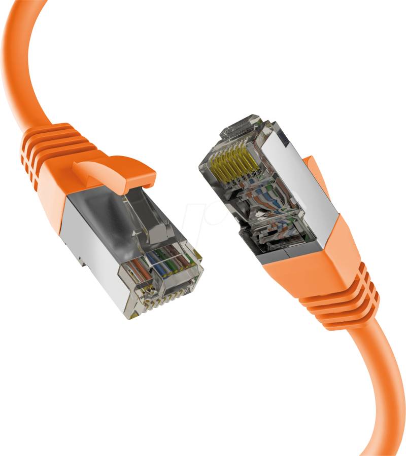 EFB EC020200284 - Patchkabel, Cat.8.1, S/FTP PiMF, 2000 MHz, 7,5 m, orange von EFB-ELEKTRONIK