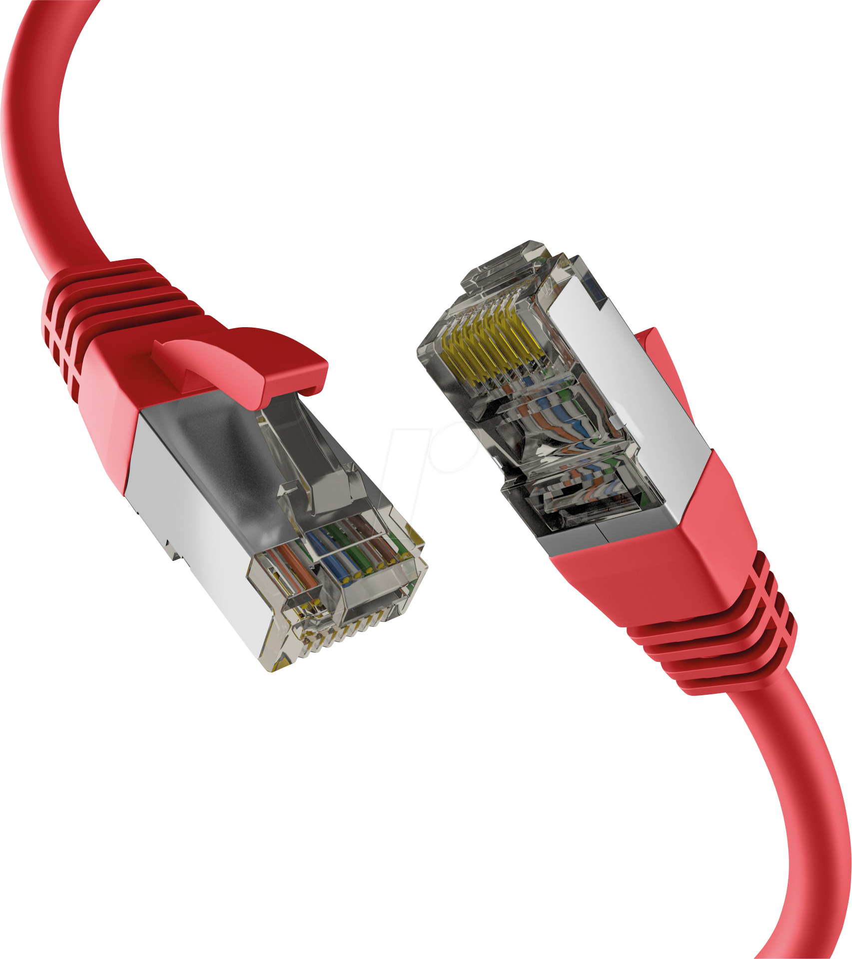 EFB EC020200289 - Patchkabel, Cat.8.1, S/FTP PiMF, 2000 MHz, 0,50 m, rot von EFB-ELEKTRONIK