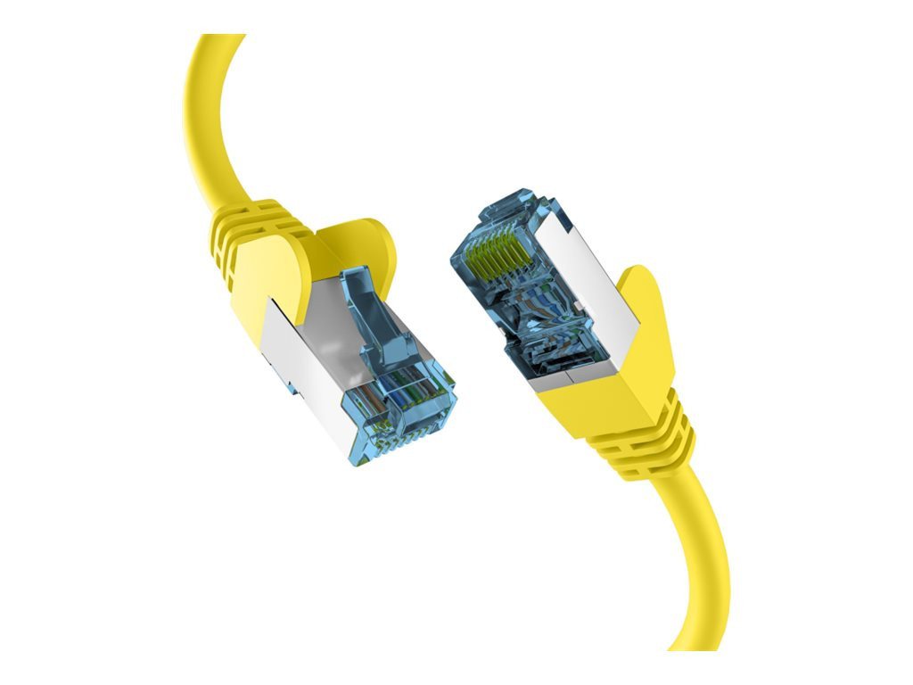 EFB ELEKTRONIK EFB ELEKTRONIK RJ45 PATCHKABEL mit CAT7 ROHKABEL GELB 0,15m Netzwerkkabel von EFB ELEKTRONIK