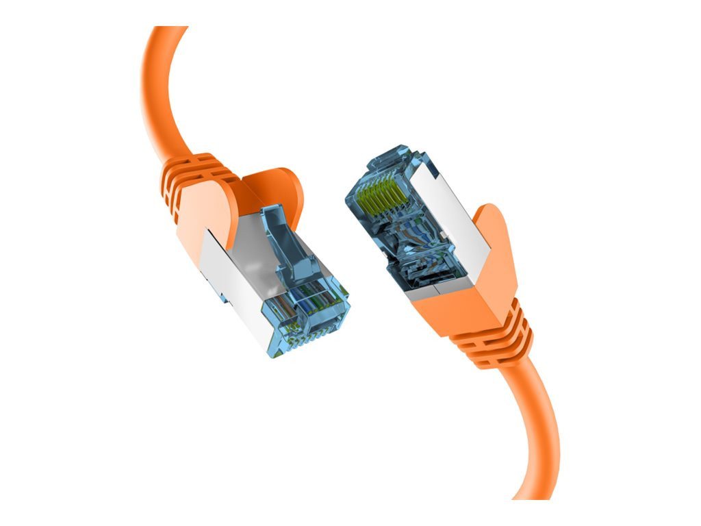 EFB ELEKTRONIK EFB ELEKTRONIK RJ45 PATCHKABEL mit CAT7 ROHKABEL ORANGE 0,5m Netzwerkkabel von EFB ELEKTRONIK