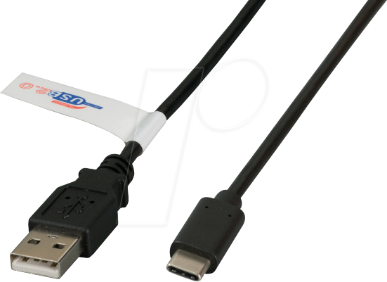 EFB K5258SW.0,5 - USB 2.0 Kabel, A Stecker auf C Stecker, 0,5 m von EFB-ELEKTRONIK