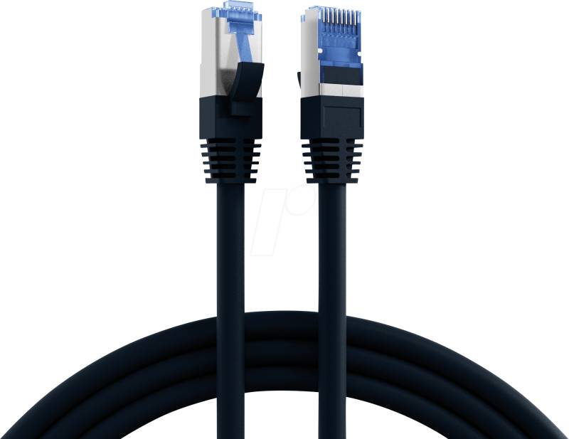EFB K5525FSW.015 - Cat.6A S/FTP Patchkabel Super Flex, 0,15 m, schwarz von EFB-ELEKTRONIK