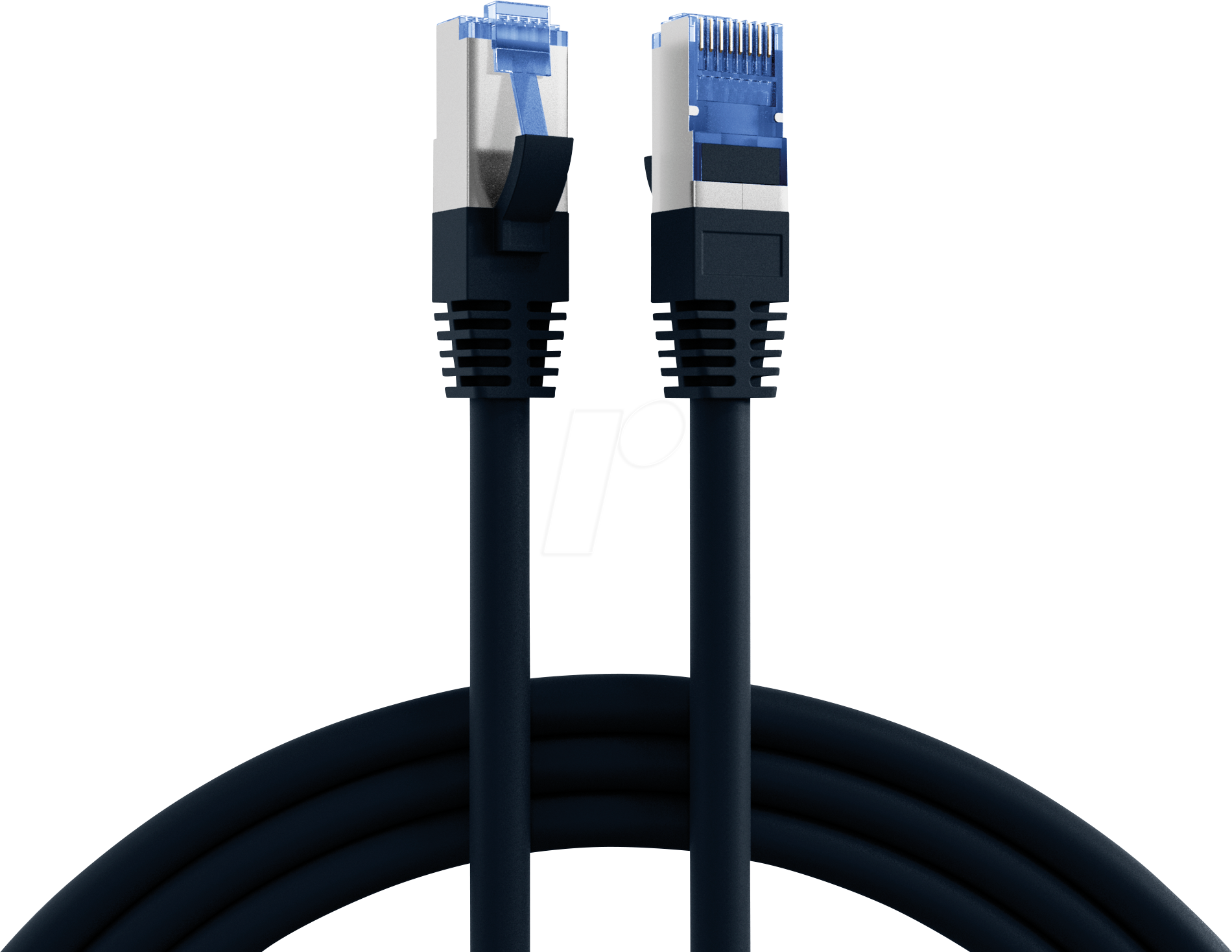 EFB K5525FSW.025 - Cat.6A S/FTP Patchkabel SFlex, 0,25 m, schwarz von EFB-ELEKTRONIK