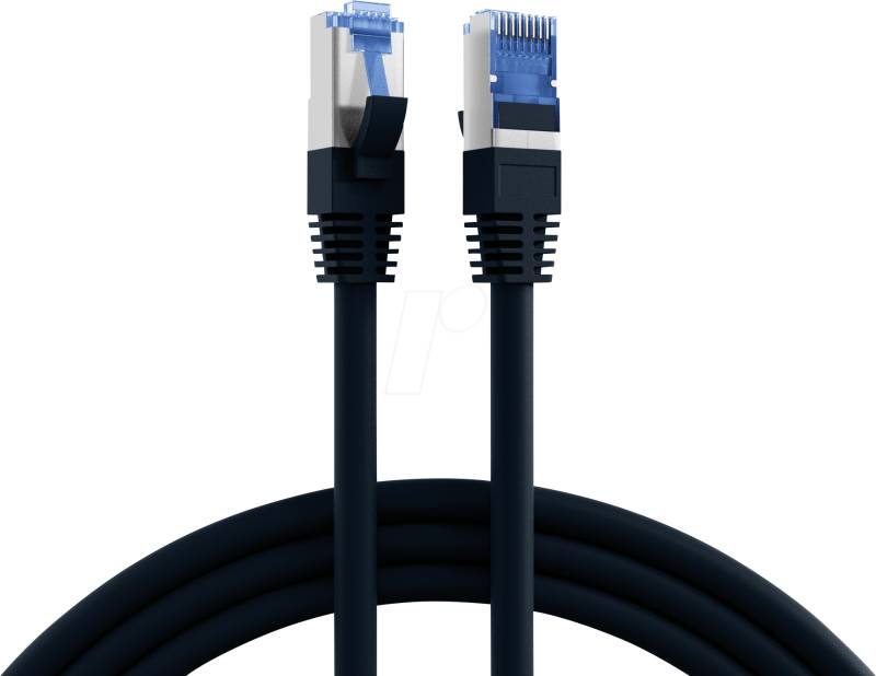 EFB K5525FSW.025 - Cat.6A S/FTP Patchkabel Super Flex, 0,25 m, schwarz von EFB-ELEKTRONIK