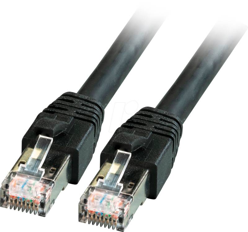 EFB K5528SW.10 - RJ45 Patchkabel S/FTP, Cat.8.1,BC, LSZH, 10 m, schwarz von EFB-ELEKTRONIK