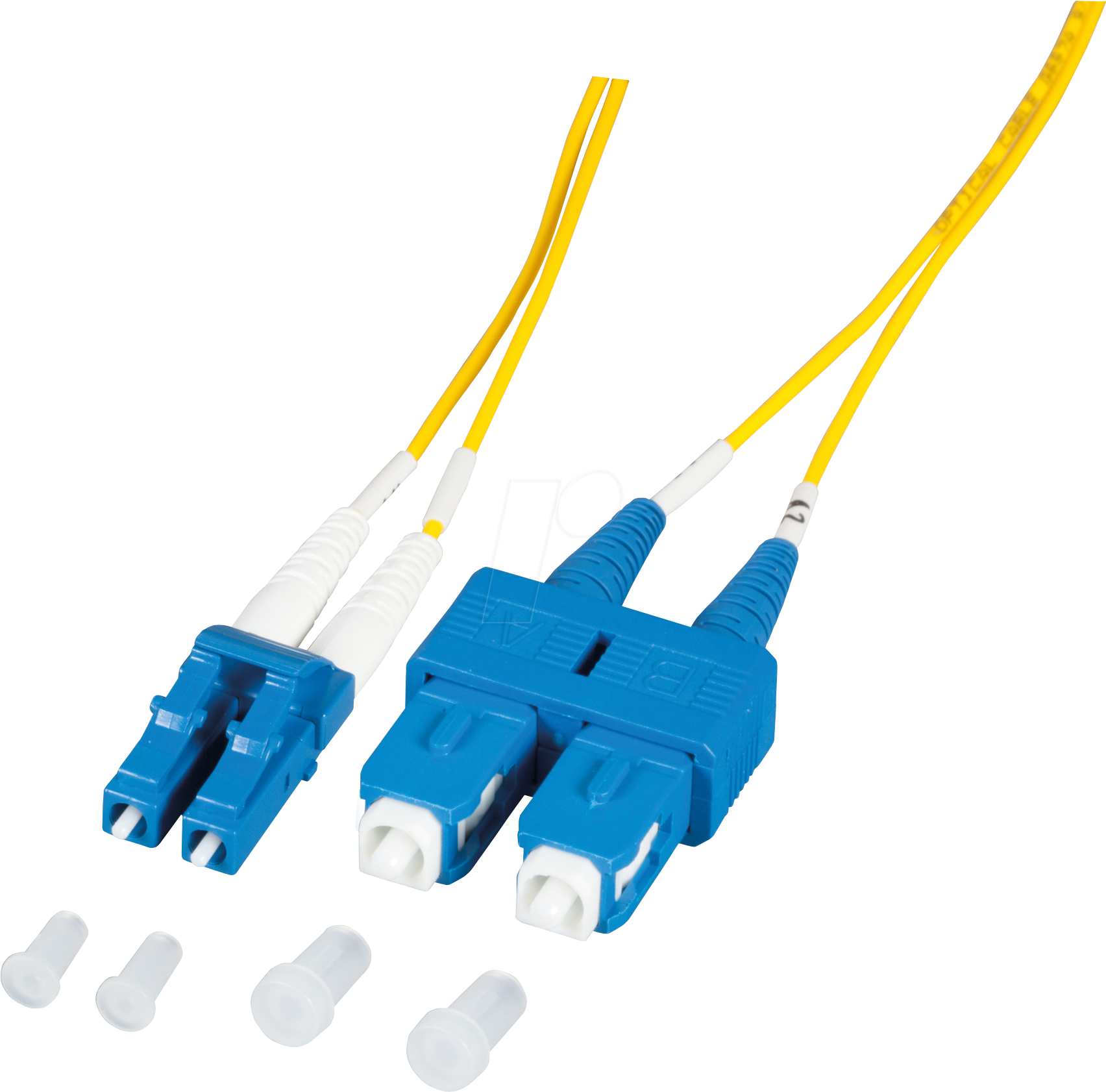 EFB O0360.05-1.2 - Duplex Jumper LC-SC, 9/125µ, OS2, gelb, 0,5m von EFB-ELEKTRONIK