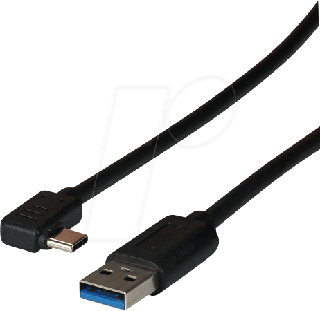 EFB USBCUSBC5GA3 - USB 3.0 Kabel, A Stecker auf C Stecker, gewinkelt, 3 m von EFB-ELEKTRONIK