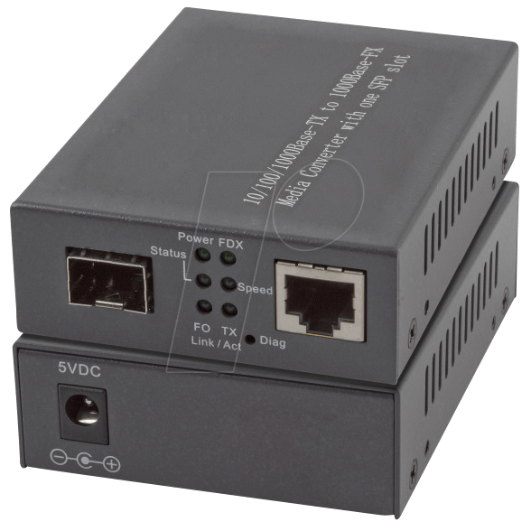 EL029 - Medienkonverter, Gigabit Ethernet, SFP, Multimode / Singlemode von EFB-ELEKTRONIK