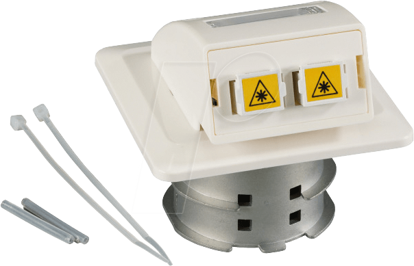 FTTHOUTLETSCOM3 - FO Datendose UP,2 SC-S Kupplungen OM3 von EFB-ELEKTRONIK