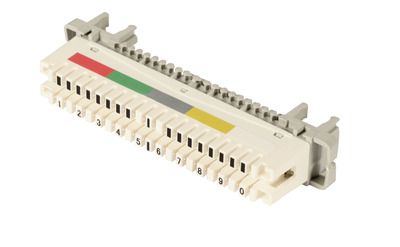 LSA-Trennleiste 2/10 zu 10DA für -- Rundstangenmontage, ohne Farbcode von EFB ELEKTRONIK