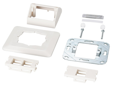 Multifunktions-Rahmenset mit 1-und -- 2-Port Adapter Keystone Format(HDMI,USB von EFB ELEKTRONIK