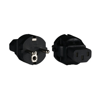 Netzadapter CEE7/7 auf IEC C13 -- Schutzkontaktstecker - Kaltgerätebuchse Netzadapter CEE7/7 auf IEC C13 -- Schutzkontaktstecker - Kaltgerätebuchse von EFB ELEKTRONIK
