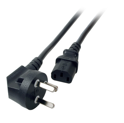 Netzleitung Dänemark DPin 90° - C13 180° -- schwarz, 1,8m, 3 x 0,75 mm² Netzleitung Dänemark DPin 90° - C13 180° -- schwarz, 1,8m, 3 x 0,75 mm² von EFB ELEKTRONIK