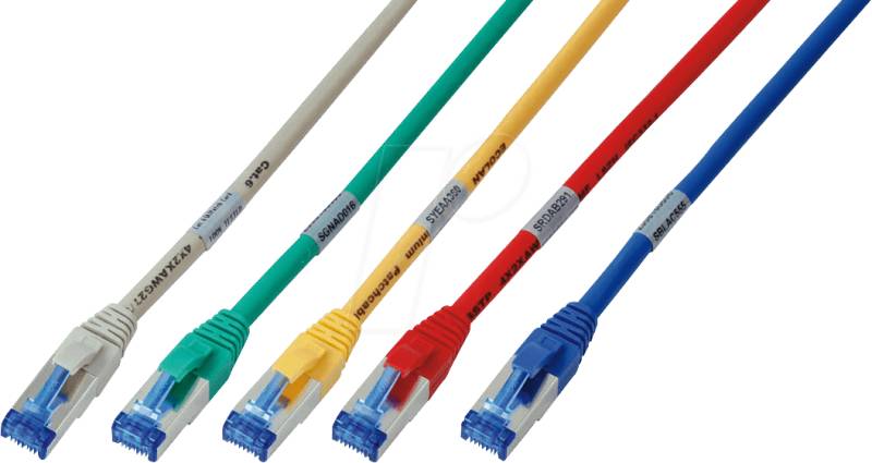 PATCH-C6A 10 RT - Cat.6a Premium-Patchkabel, rot, 10 m von EFB-ELEKTRONIK