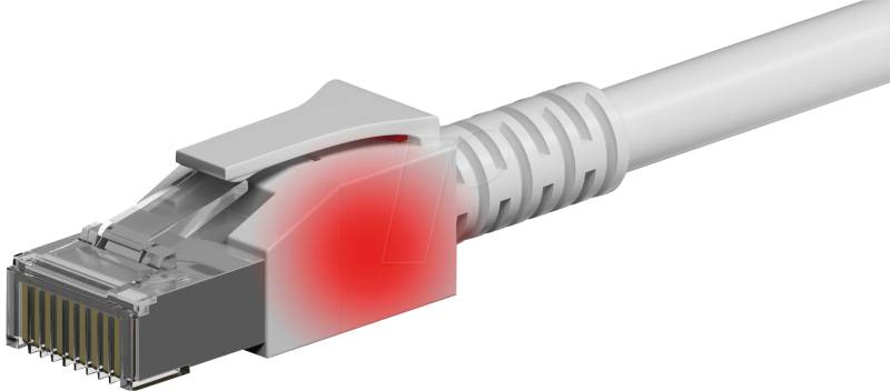 PK-C6A 15 GR LED - Cat.6a, MMC LED Patchkabel, grau, 15 m , S/FTP von EFB-ELEKTRONIK