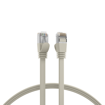 RJ45 Flachpatchkabel Cat.6A U/FTP PVC -- grau 5m von EFB ELEKTRONIK