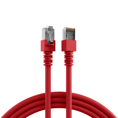 RJ45 Patchkabel Cat.5e SF/UTP PVC -- CCA rot 1m von EFB ELEKTRONIK