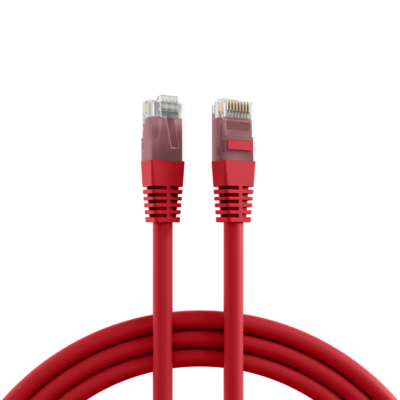 RJ45 Patchkabel Cat.5e U/UTP PVC -- CCA rot 1m von EFB ELEKTRONIK