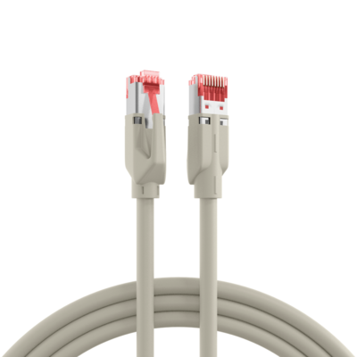 RJ45 Patchkabel Cat.6 S/FTP LSZH -- Draka UC900 TM21rot crossed grau 2m von EFB ELEKTRONIK
