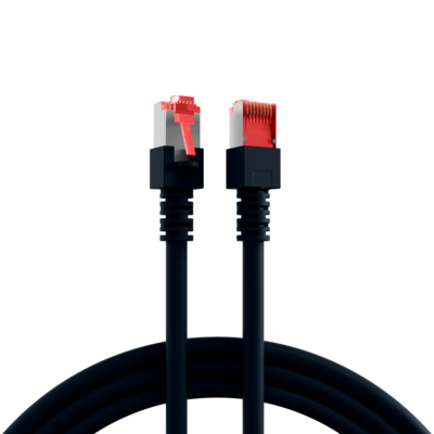 RJ45 Patchkabel Cat.6 S/FTP LSZH -- schwarz 20m von EFB ELEKTRONIK