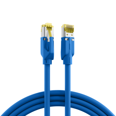 RJ45 Patchkabel Cat.6A S/FTP LSZH -- Draka UC900 TM31 blau 0,15m von EFB ELEKTRONIK