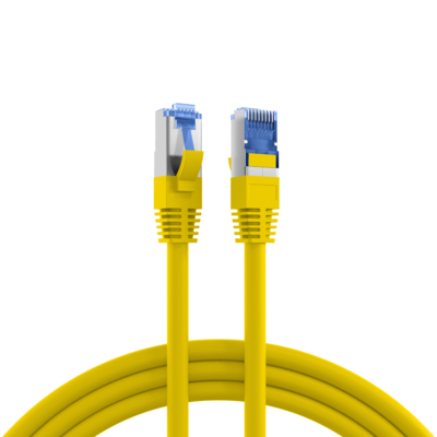 RJ45 Patchkabel Cat.6A S/FTP TPE -- Cat.7 Rohkabel superflex gelb 25m von EFB ELEKTRONIK