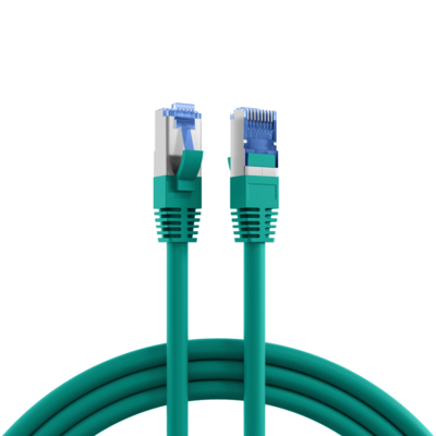 RJ45 Patchkabel Cat.6A S/FTP TPE -- Cat.7 Rohkabel superflex grün 20m von EFB ELEKTRONIK
