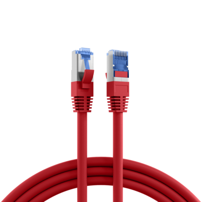 RJ45 Patchkabel Cat.6A S/FTP TPE -- Cat.7 Rohkabel superflex rot 10m von EFB ELEKTRONIK
