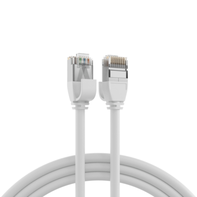RJ45 Patchkabel Cat.6A U/FTP TPE -- 4mm ultraflex weiß 0,15m von EFB ELEKTRONIK