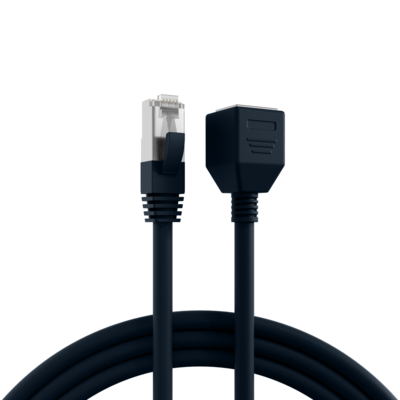 RJ45 Patchkabelverl. Cat.6A S/FTP LSZH -- AWG26 schwarz 2m von EFB ELEKTRONIK