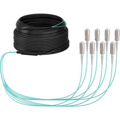 Trunkkabel U-DQ(ZN)BH OM3 8G (1x8) SC-SC -- 20m Dca LSZH von EFB ELEKTRONIK