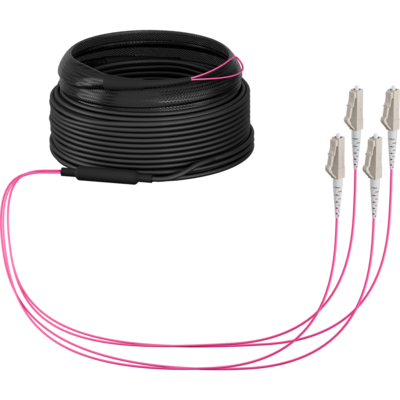 Trunkkabel U-DQ(ZN)BH OM4 4G (1x4) LC-LC -- 40m Dca LSZH von EFB ELEKTRONIK