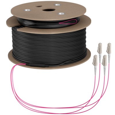 Trunkkabel U-DQ(ZN)BH OM4 4G (1x4) LC-LC -- 60m Dca LSZH von EFB ELEKTRONIK