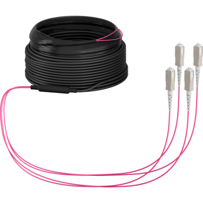 Trunkkabel U-DQ(ZN)BH OM4 4G (1x4) SC-SC -- 10m Dca LSZH von EFB ELEKTRONIK