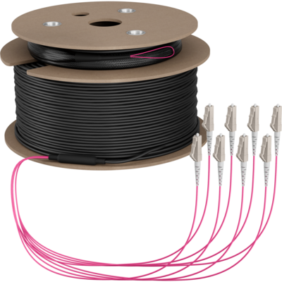 Trunkkabel U-DQ(ZN)BH OM4 8G (1x8) LC-LC -- 170m Dca LSZH von EFB ELEKTRONIK