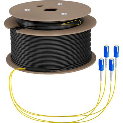 Trunkkabel U-DQ(ZN)BH OS2 4E (1x4) SC-SC -- 110m Dca LSZH G657A1 von EFB ELEKTRONIK