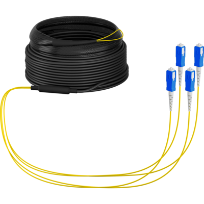 Trunkkabel U-DQ(ZN)BH OS2 4E (1x4) SC-SC -- 20m Dca LSZH G657A1 von EFB ELEKTRONIK