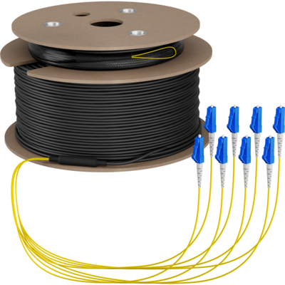 Trunkkabel U-DQ(ZN)BH OS2 8E (1x8) LC-LC -- 50m Dca LSZH G657A1 von EFB ELEKTRONIK