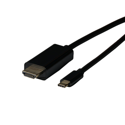 USB Typ C - HDMI Kabel, USB Typ C -- Stecker - HDMI Stecker, 4K@30Hz, 2m von EFB ELEKTRONIK