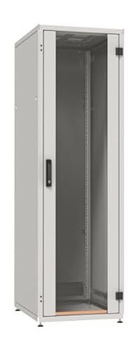 EFB 48,3cm 19Zoll Netzwerkschrank PRO SERIE 18HE 600X600 RAL 7035 GRAU IP20 kopmplett vormontiert und zerlegbar 1000KG Traglast von EFB-Elektronik