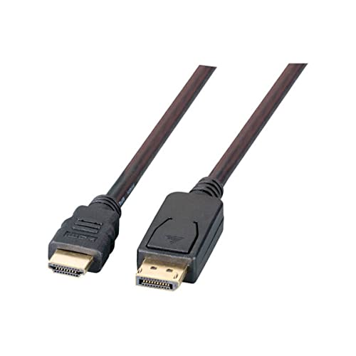 EFB DisplayPort/HDMI Kabel FullHD A-A St-St, 2m, schwarz von EFB-Elektronik