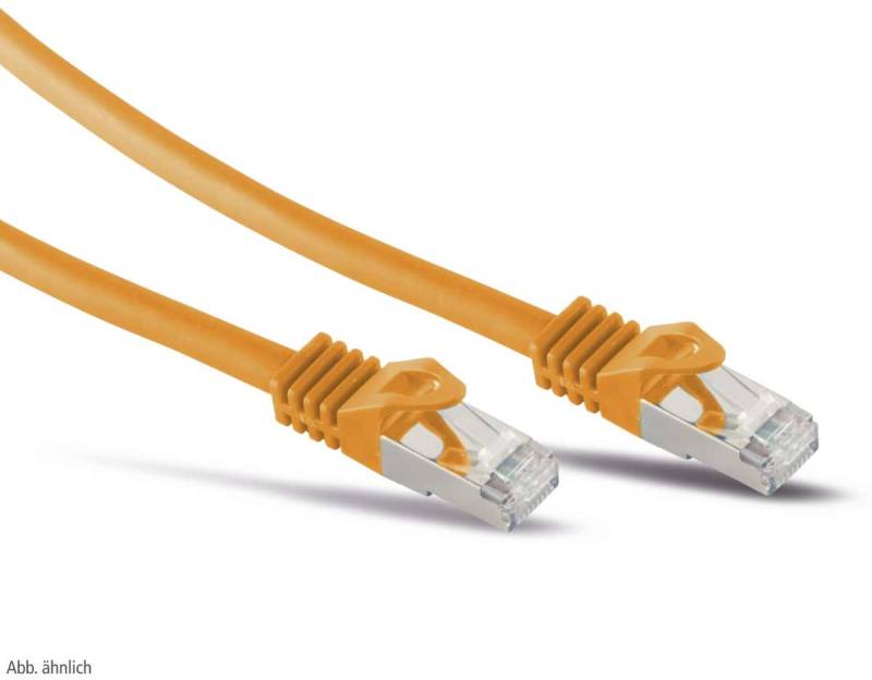 S-IMPULS RJ45 Patchkabel S/FTP (PIMF), m. CAT.7 Rohkabel, 5 m, orange von S-IMPULS