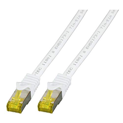 EFB-Elektronik - CAT. 6A Netzwerkkabel - 1,5 m LAN Kabel Ethernet Kabel Patchkabel mit Klinken-/Knickschutz - RJ45 Anschluss, S/FTP LSZH - weiß von EFB-Elektronik