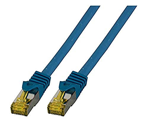 EFB-Elektronik - CAT. 6A Netzwerkkabel - 2 m LAN Kabel Ethernet Kabel Patchkabel mit Klinken-/Knickschutz - RJ45 Anschluss, S/FTP LSZH - blau von EFB-Elektronik
