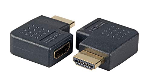 EFB-Elektronik HDMI Adapter,2X HDMI-A,BU.-St. (Links gewinkelt),Schwarz von EFB-Elektronik