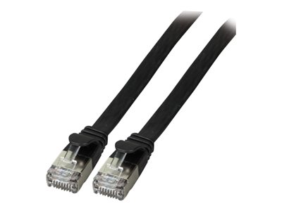 EFB RJ45 Flachpatchkabel U/FTP, Cat.6A, PVC, 0.5m, schwarz EFB RJ45 Flachpatchkabel U/FTP, Cat.6A, PVC, 0.5m, schwarz von EFB