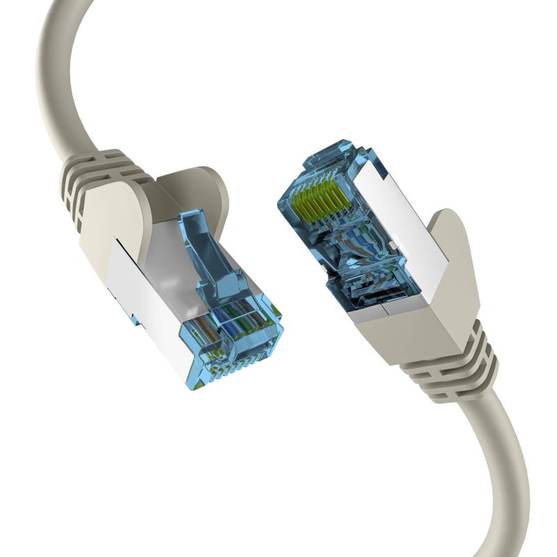 EFB RJ45 PATCHKABEL mit CAT7 ROHKABEL GRAU 3m von EFB