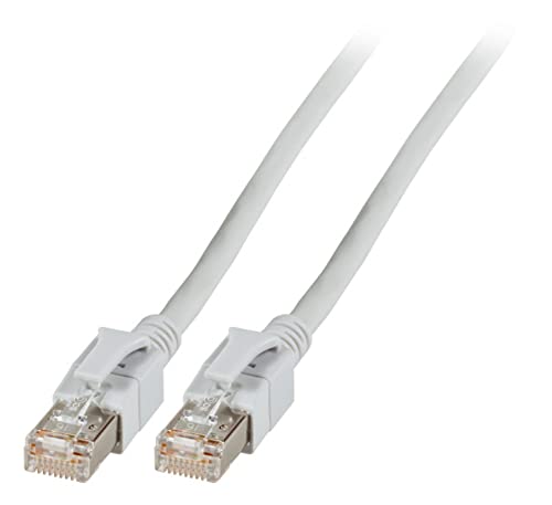 EFB RJ45 Patchkabel S/FTP, Cat.6, VC LED, 1,00m, grau von EFB